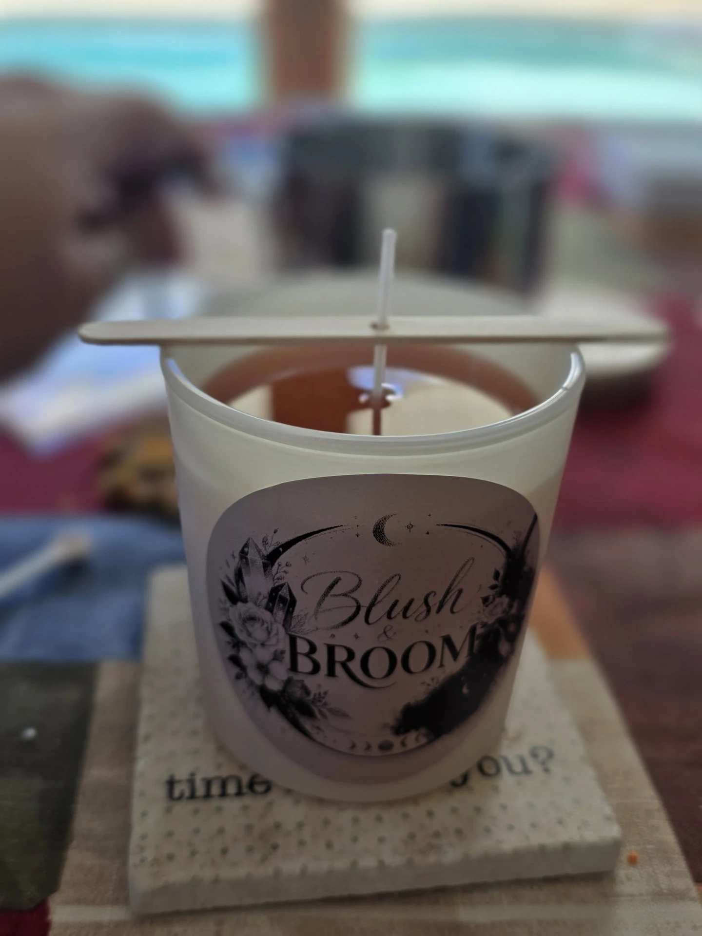 Blush & Broom Ritual Candle